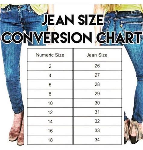 danielle new jeans size guide